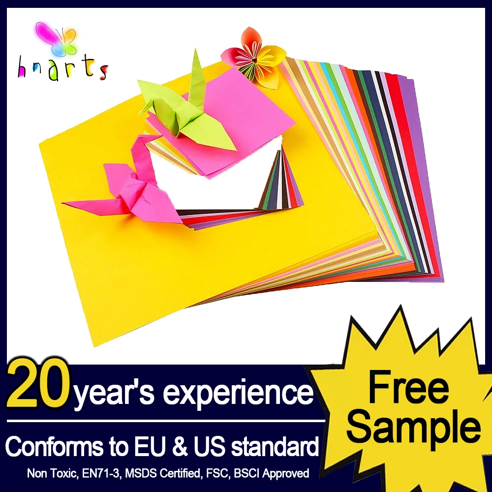  Colored Origami Paper square color paper roll bond for Kids School DIY craft project