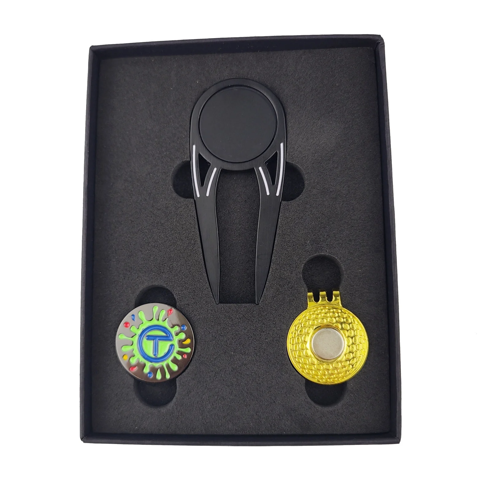 Custom Golf Divot Tool Hat Clip Poker Chip With Magnet Ball Marker Golf Ball Marker Custom Logo Blank Magnetic Golf Ball Marker