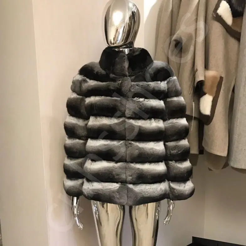 TMW top OEM/ODM grade luxury natural oversized chinchilla coat genuine mink fur winter overcoat real fur coat mink fur coat