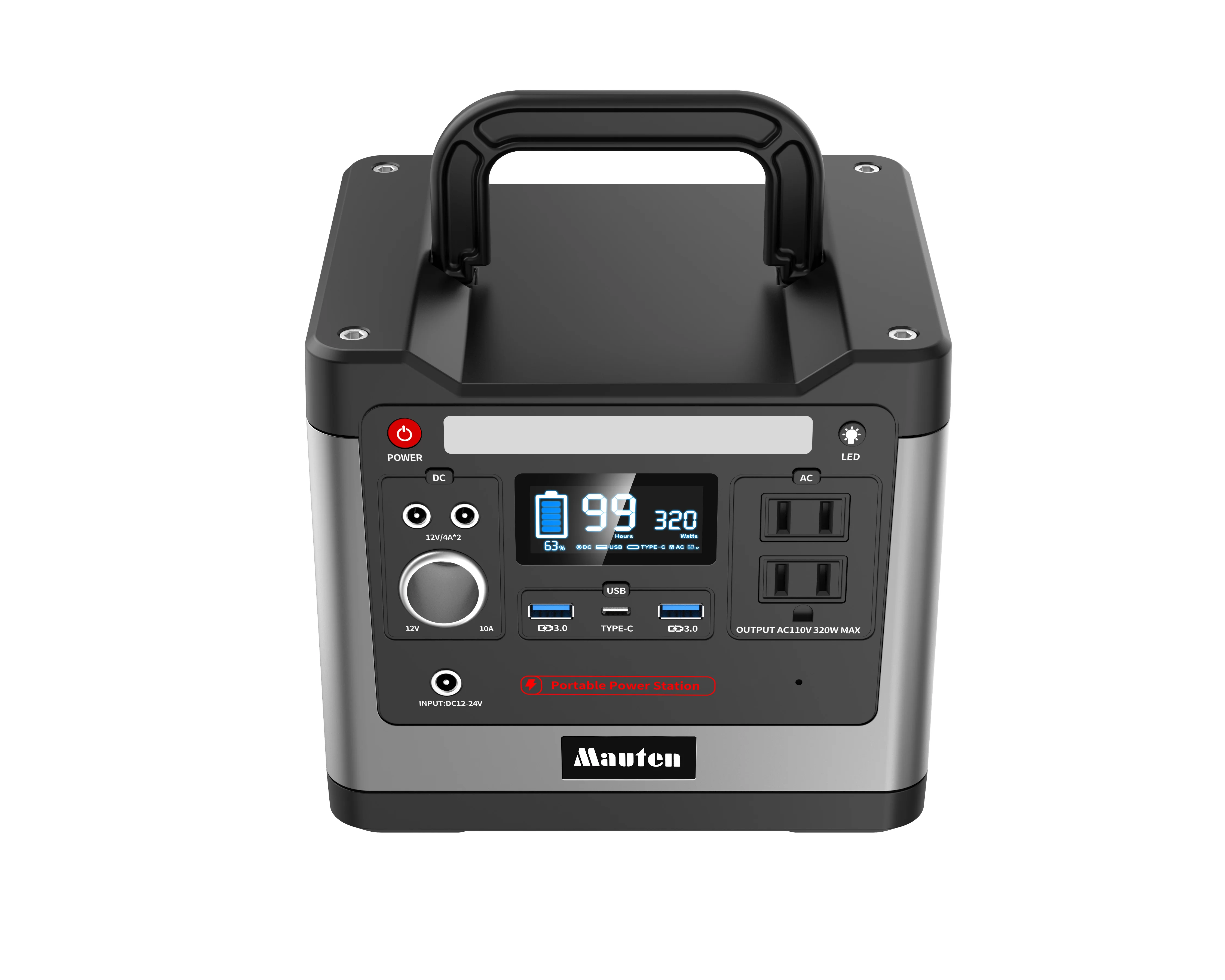 
320w Emergency Backup Power Supply 110v 220v 307WH 96000mAh portable power station 