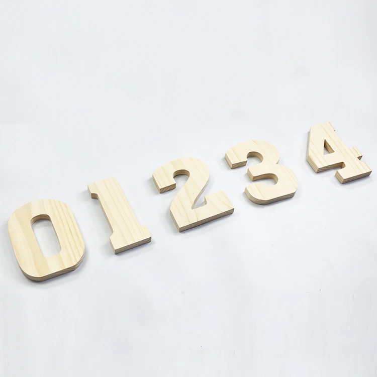 
Wholesale wood letters standing 5.75*0.75*7.75inches painted wooden letters alphabet number for table decor items 