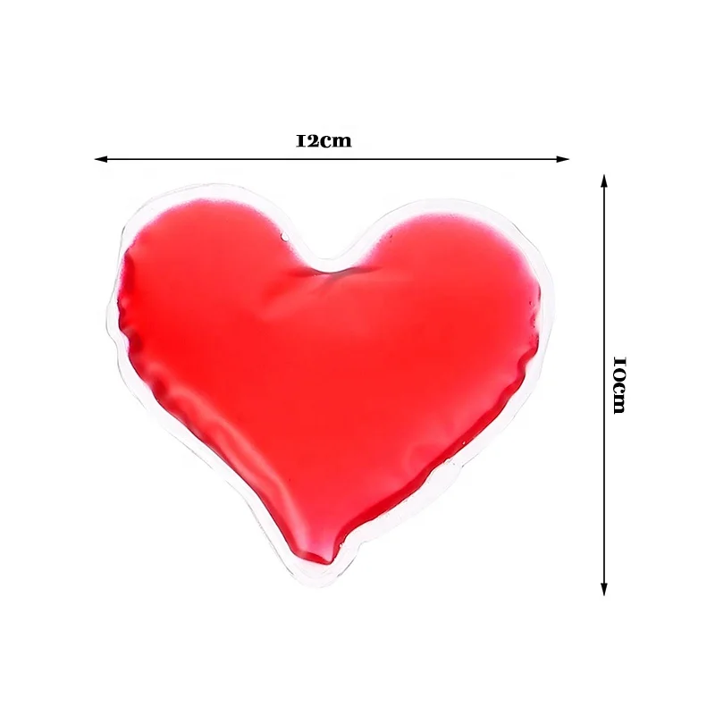 reusable custom design heart shaped cold gel ice cooling pack