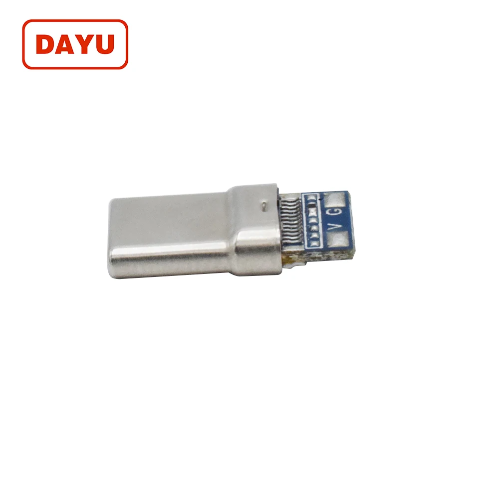 Factory USB 3.1 Type C Connector Male 24 Pin Solder for USB C Cable