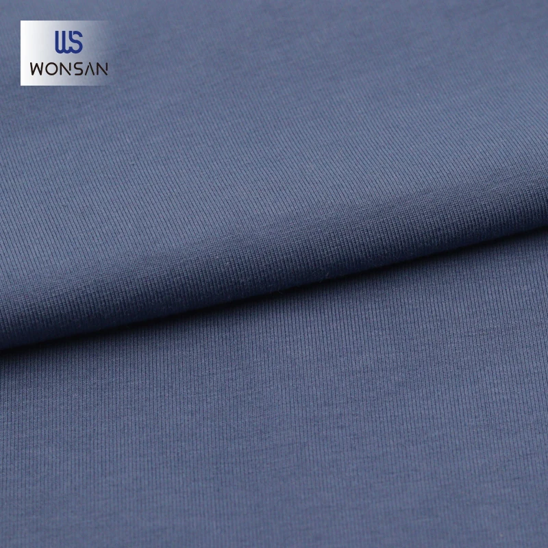 China High Quality Pima Cotton Spandex Quick-Drying Moisture wicking T-shirt Base Layer Jersey Dyeing Knitting Fabric