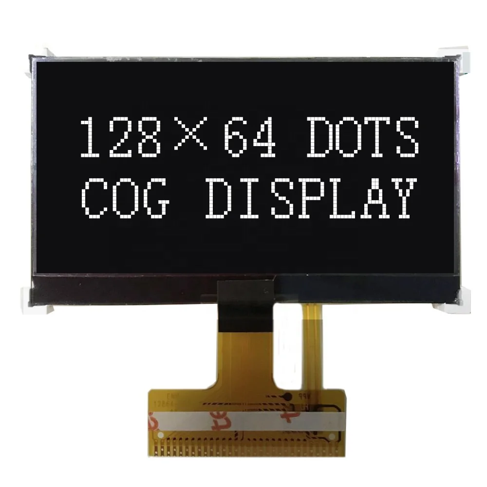 Negative 2.9 Inch 128X64 COG+FPC Connector Backlight LCD Display module