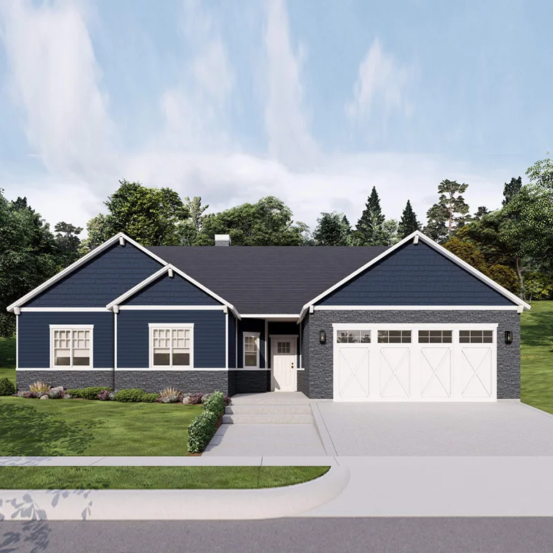 2024 prefabricated house light steel structure luxury Prefabricated Villa with light steel structure