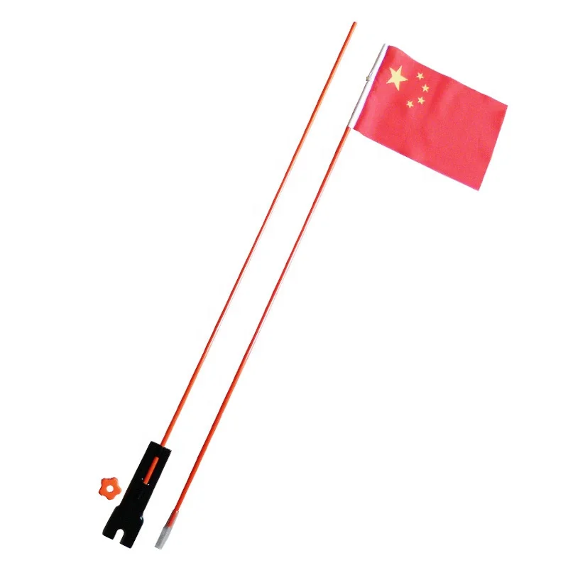 Bike Safety Flag Pole, Bicycle Sports Flag With Fiberglass Pole