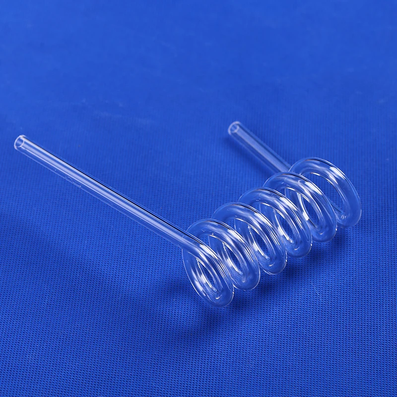 Chemical instrument spiral quartz tube high temperature spiral heat-resistant glass quartz glass tube