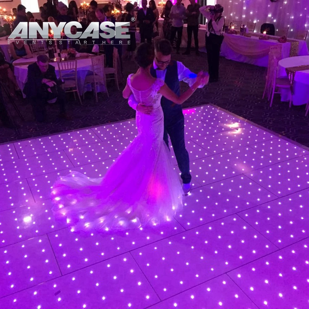 Wireless Install 144pixels Wedding and event RGBW Digital portable dance floor 64pixel digital led dance floor mat for weddings
