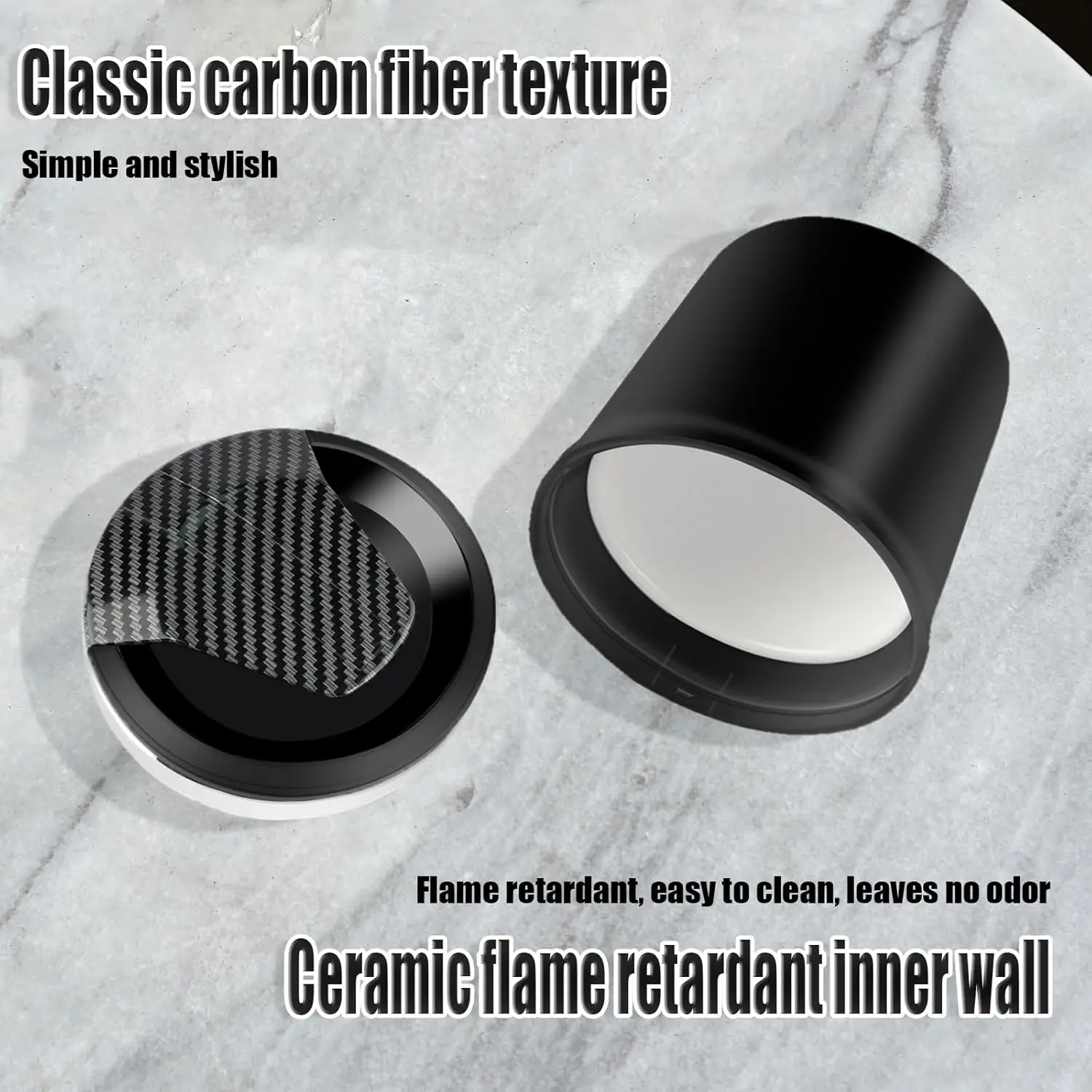 Portable Car Ash Tray With Lid Smell Proof, Cigarette Ashtray Cup Holder for Truck Auto Office, Home, Car Ashtray