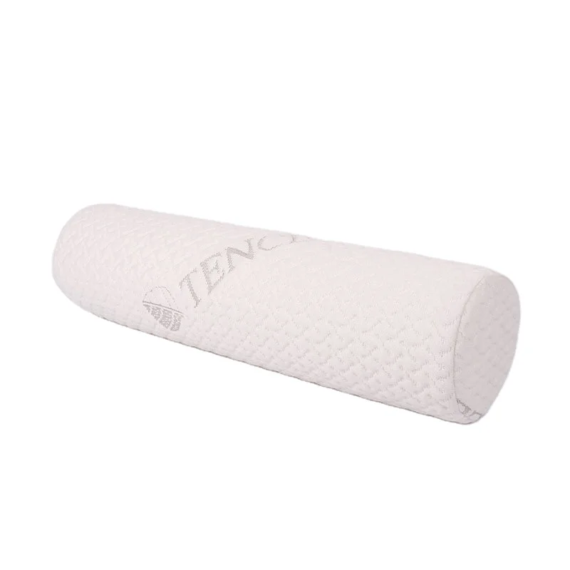 Cervical Neck Roll Memory Foam Pillow Bolster Pillow Round Neck Pillows Support for Sleeping
