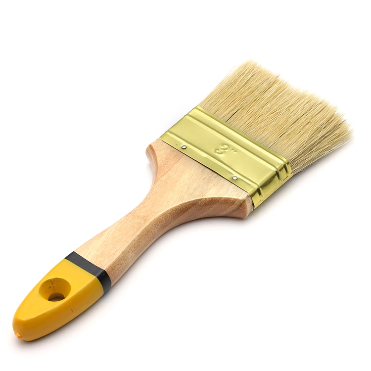 New designer trendy custom fashion Bristle Nylon hair wood plastic handle paint brushes