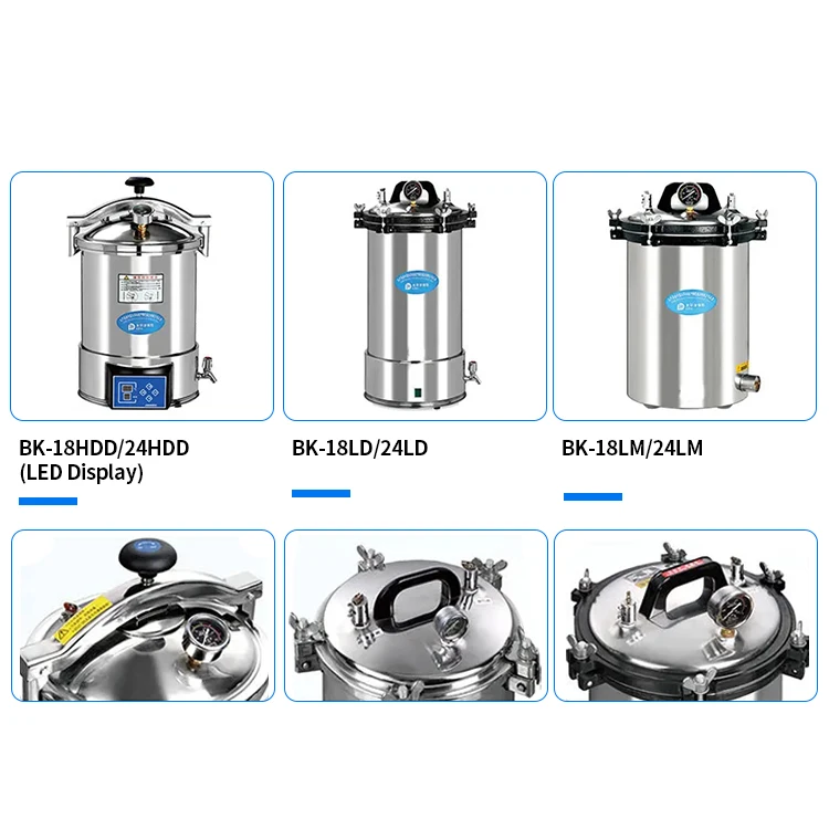 Autoclaves Sterilizers Stainless Steel Sterilizing Equipment Hospital Grade Mushroom Autoclave