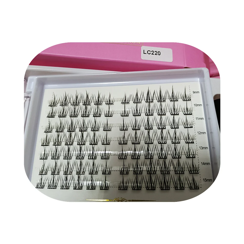 Segment EYELASH 320Pcs Cluster Lashes 30D 40D 50D C D Curl Lash Clusters Mix 9-15mm Individual Eyelashes DIY Lash Extension Kit
