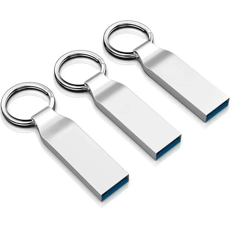 Custom logo Mini Metal Keychain Usb Fash Drives 16gb 32gb Pendrive 64gb 128gb Memory Stick Usb 2.0 3.0 Small Pen Driver