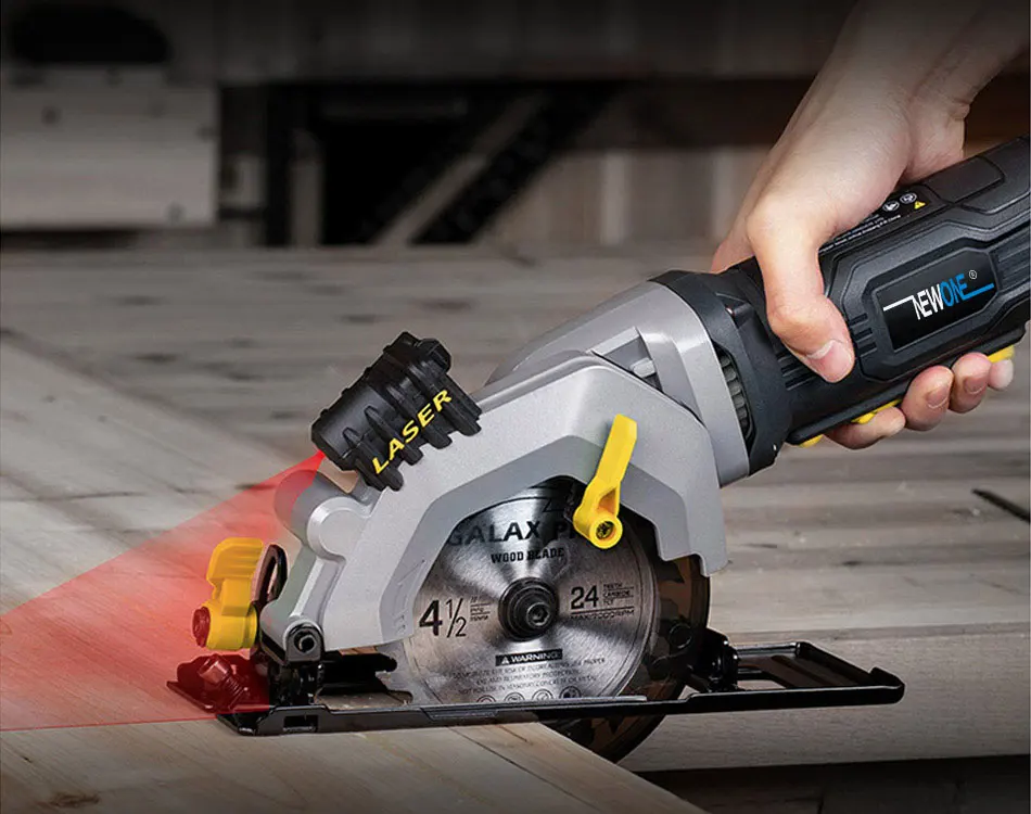 NEWONE 600W/705W Electric Power Tool Electric Mini Circular Saw With Laser, Electric Saw For Cutting Wood,PVC Tube, Metal, Tile