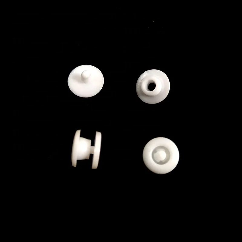 Snap Fastener Custom Plastic Costume Plastic Snap Button Wholesales Eco-friendly 9.3mm Baby Clothes White Injection Molding 8mm