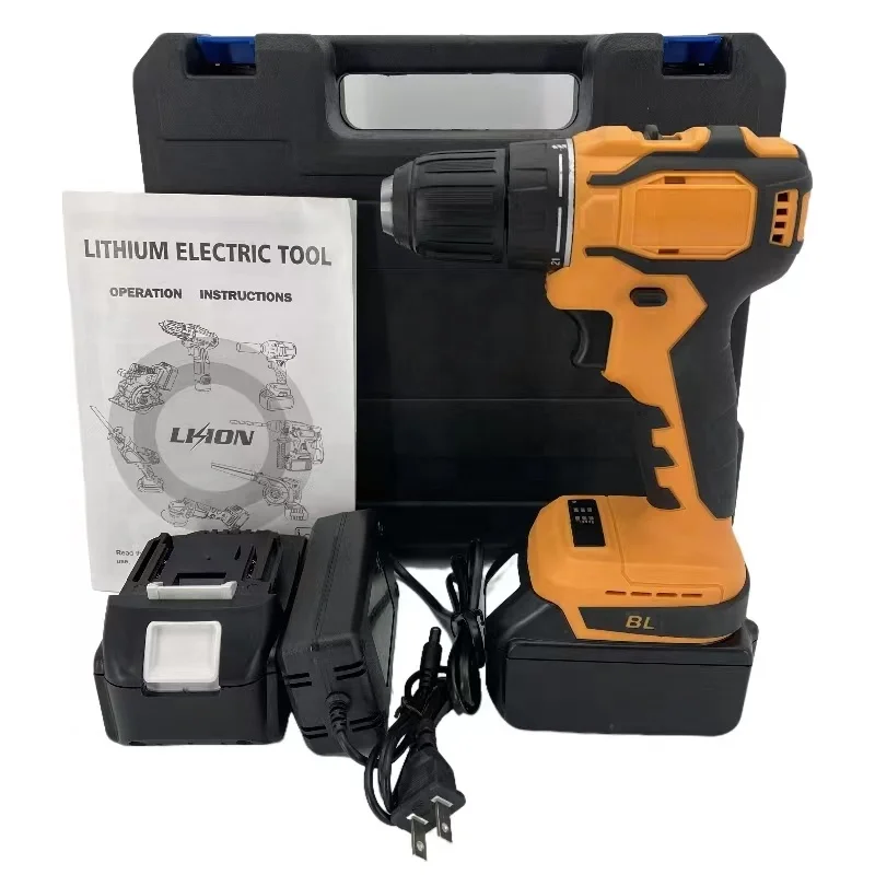 HOT Portable Hand held Lithium Battery Tools Set Cordless 10mm Mini Drill Machine Power Drills Kit