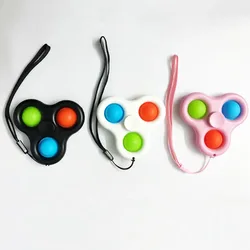 Best Selling Magic Dish Children Simple Dimple finger cube New Push Toy Bubble flying Fidget Spinner