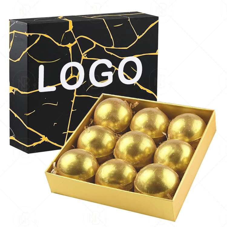 Private Label Wholesale Bath Bombs Gift Set Aromatherapy Bubble 24k Gold Bath Bomb