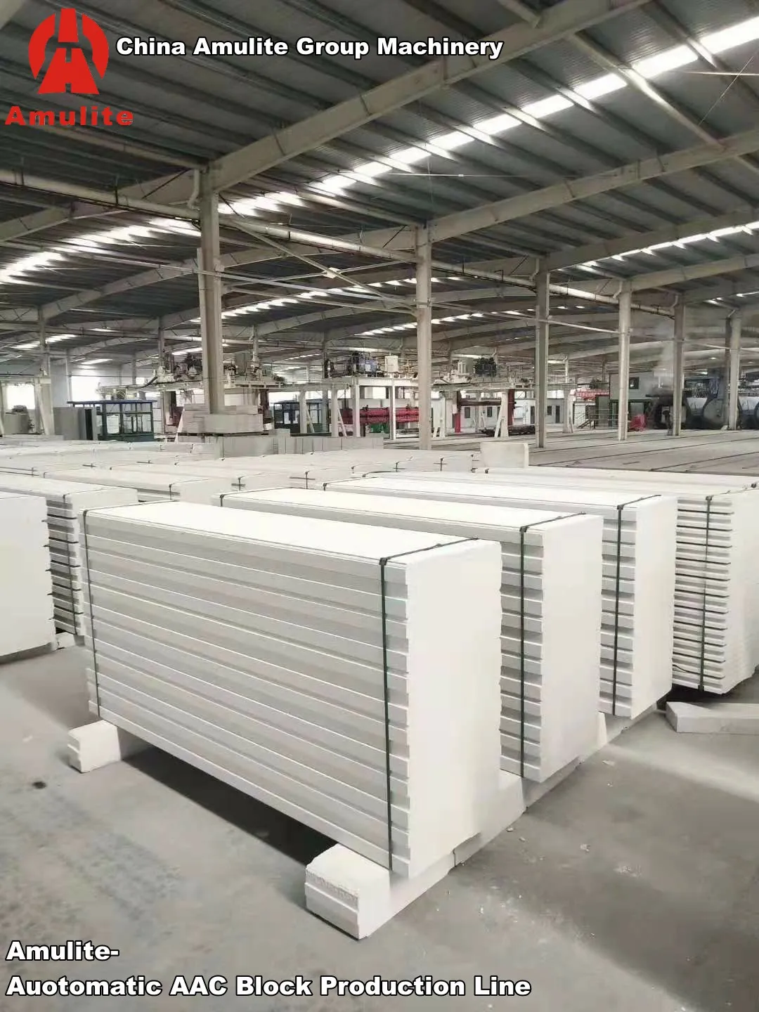 Autoclaved Aerated Concrete Block Cutting Machine Full Automatic Concrete AAC Brick Block Production Line Making Machine