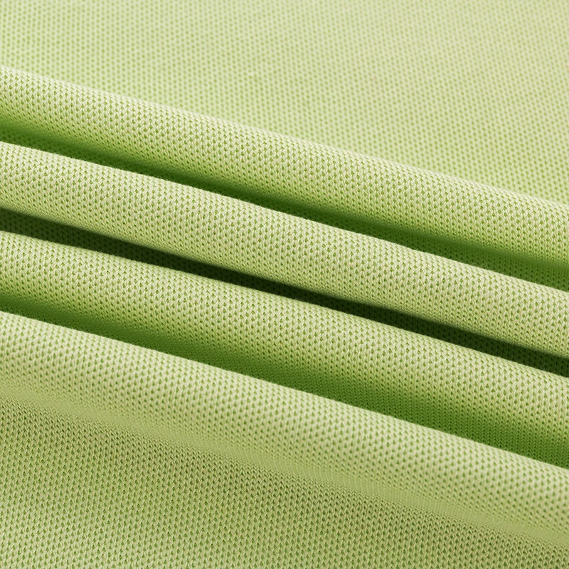 Best Selling Polo Shirt Fabric 290 GSM 55% Cotton 45% Polyester CVC Knitted Fishnet Pique Fabric for Polo T-shirt