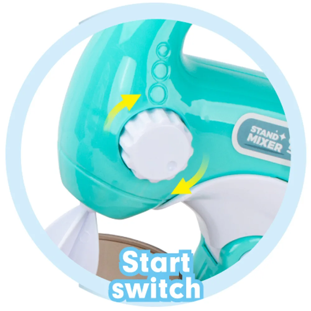 pretend play mini children kitchen game toy  wind up rotation Blender juice machine  toaster spit driver for girl kid