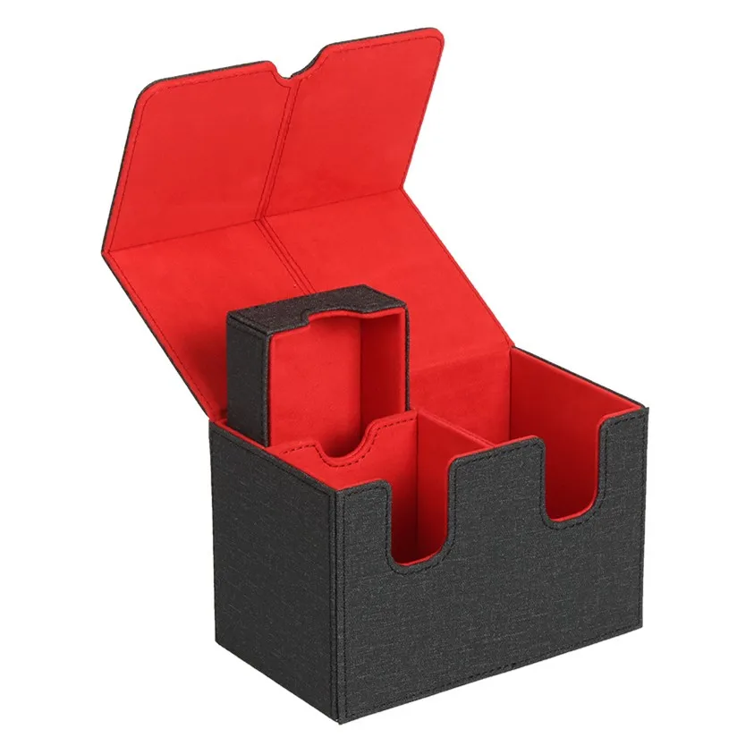 160+Count Card Capacity Magic Commander Deck Box - Premium Faux Leather, Magnetic Closure, Ideal for MTG Trading Cards