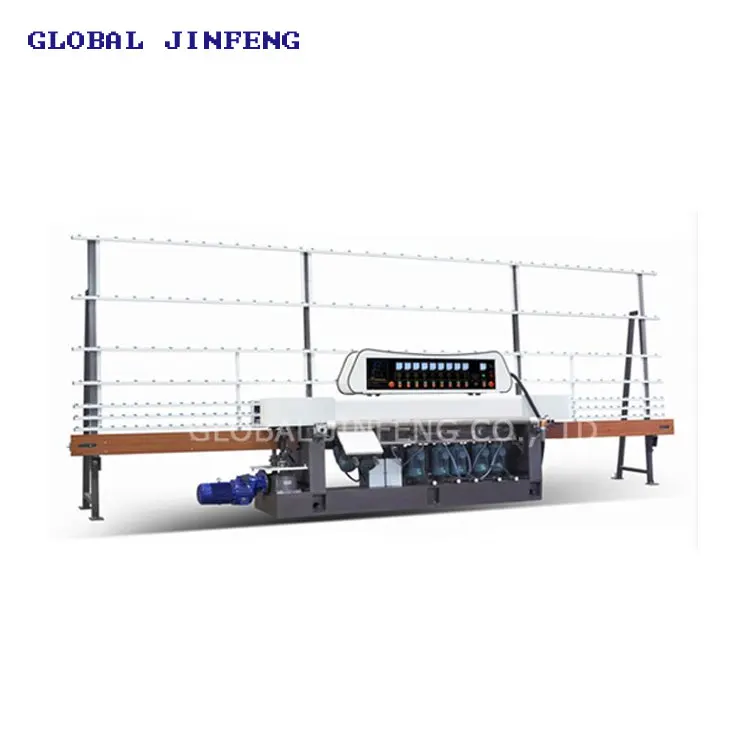 
JFE - 9243 Assurance 9 Motors Glass Straight line used edge and polishing machine with CE from China factory 
