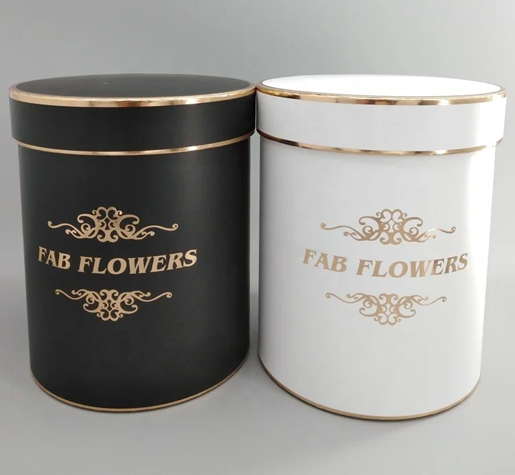 Luxury decorative round flower box wedding gift box for paper cardboard