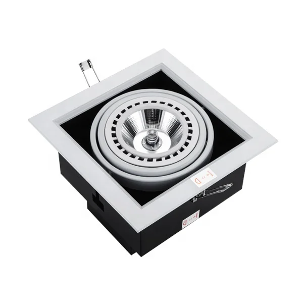 
AR111 COB 30w recessed led grille lighting 85-265v 2400lm led panel light 