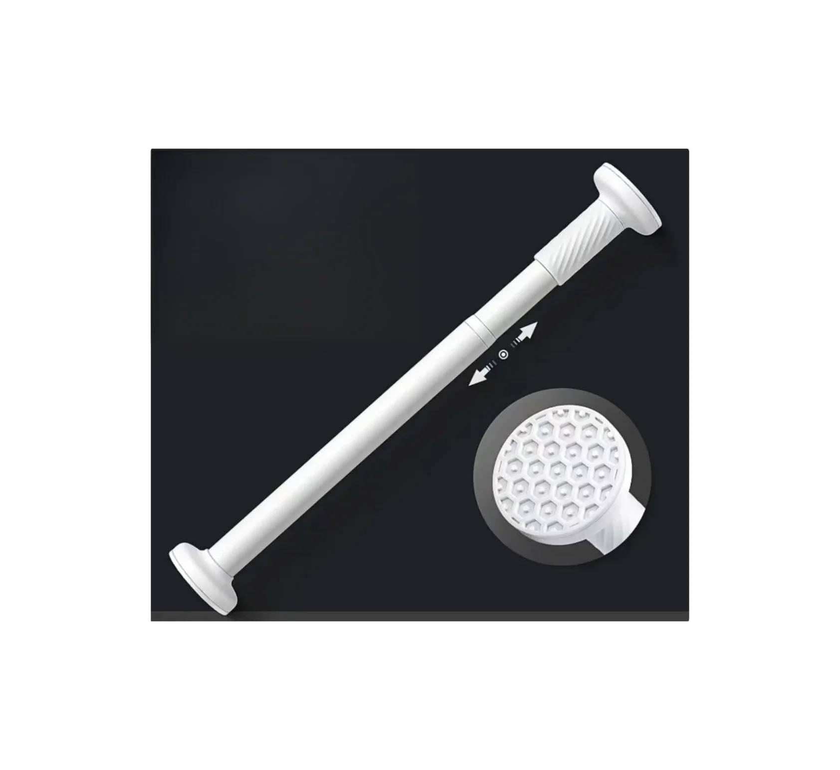 Without  Drill Modern Bath Curtain Rods Door Window Curtain Poles Adjustable Extendable Curtain Rod