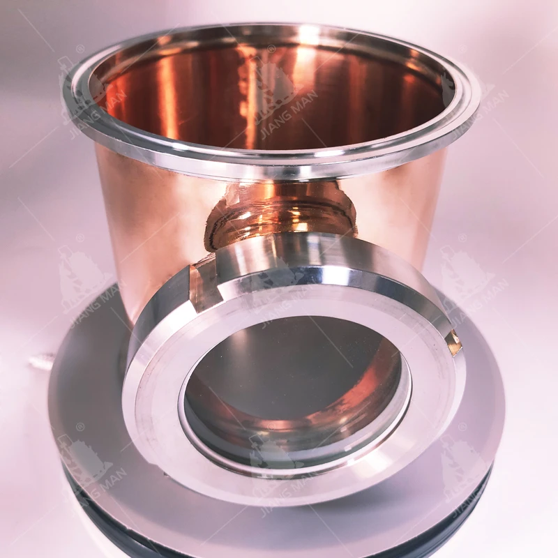 [JiangMan] Copper Vodka Distillery Part Copper Distillation Column Still Part 4/6/8/12/14/16 inch Copper Distilling Column