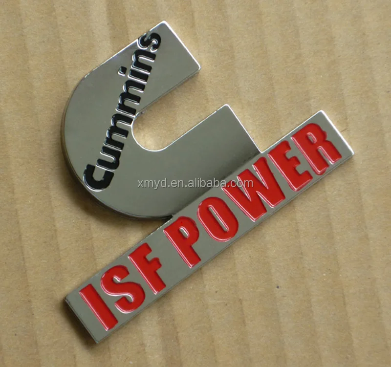 Custom ABS Plastic Material Decorative Car Logo Signs With Painting Letters Car Accessories