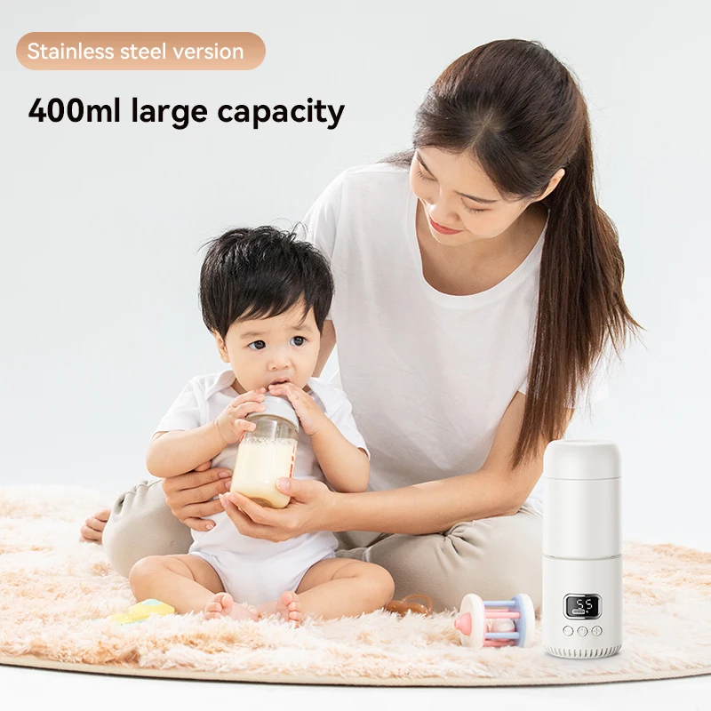 Portable Constant temperature water glass Rechargeable 10000mAh baby feeding bottle water warmer rechargeable milk warmer