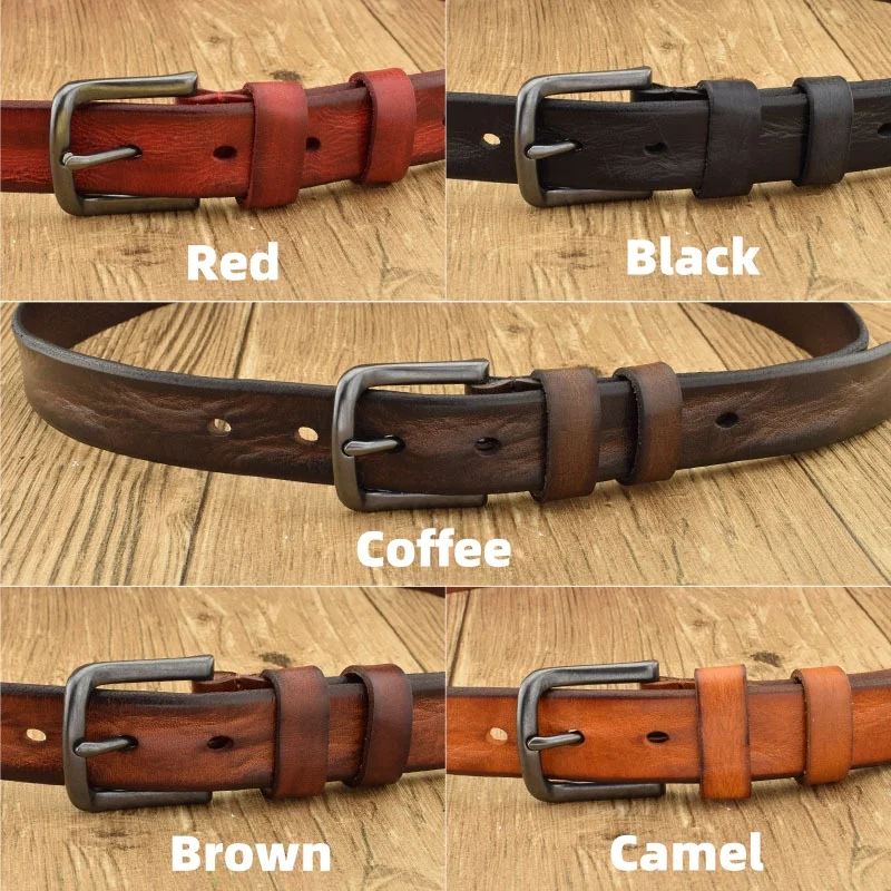 Wholesale Premium Zinc Alloy Pin Buckle Cow Leather Waist Belt Top Layer Genuine Leather Belt for Jeans