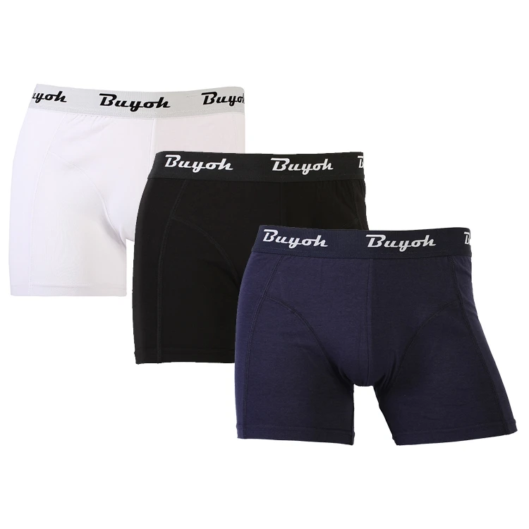 Peony & Buyoh Set Sale Oem 3 Pieces Breathable Organic Bamboo Breathable Sexy Underwear Men Custom Bamboo Underwear Boxer