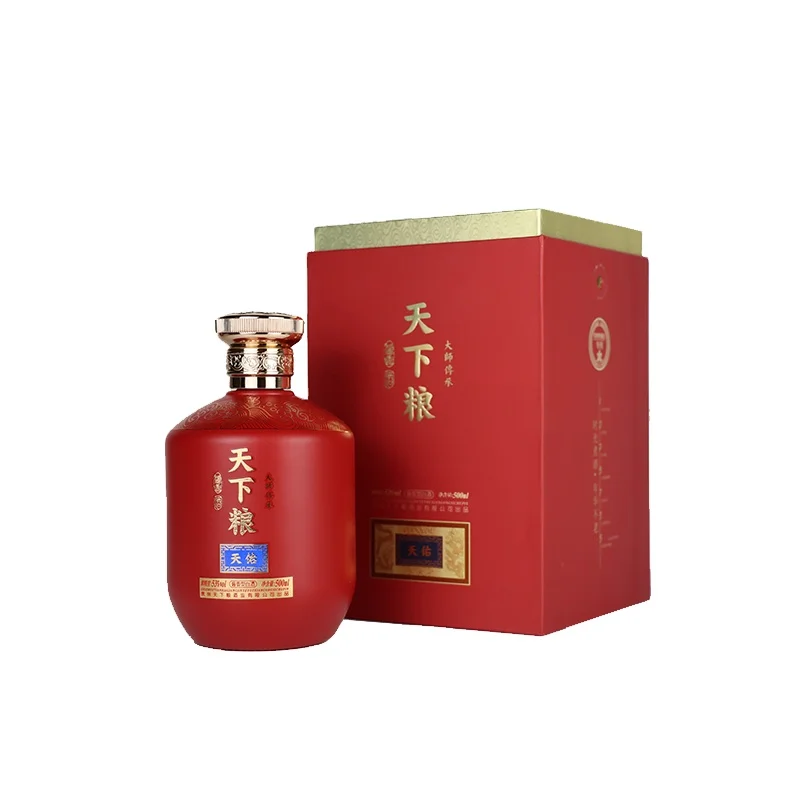 Chinese Present Traditional Baijiu Glass Bottle White Liquor