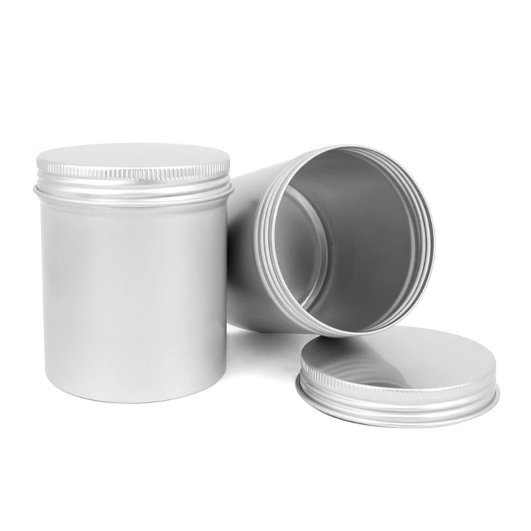 300ml aluminum canisters with screw-on lids