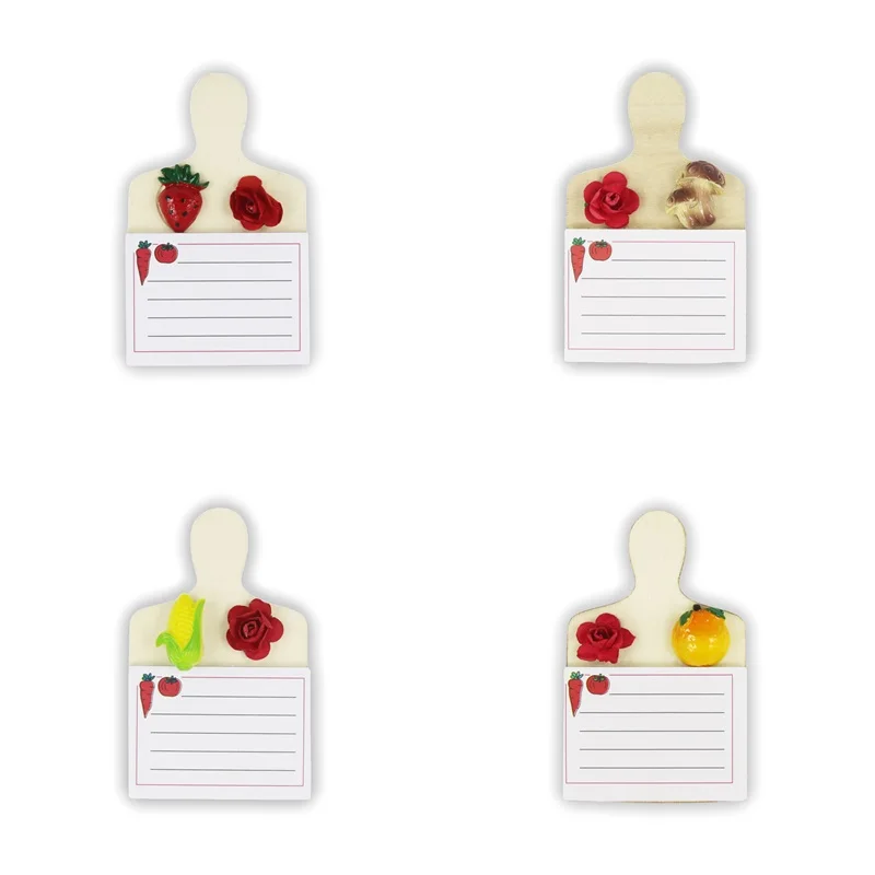 Горячая Распродажа, оптовая продажа, OEM бумажный 3D магнит на холодильник, магнитный блокнот на заказ для холодильника