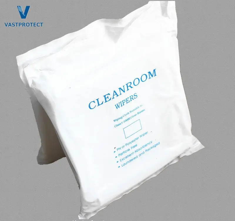 Laser Sealed Lint Free 100% Polyester Double Knit Cleanroom Wipers