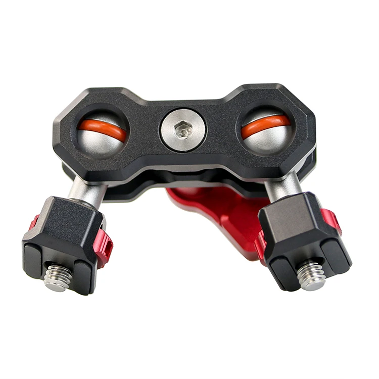 Custom Design Vlogging Articulating Magic Arm Dual Ballhead1/4' Screw Universal Camera Video Monitor Mount Adapter