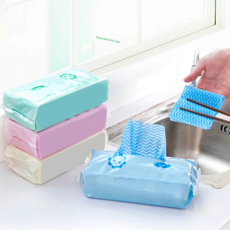 Outlet Multi-functional Reusable Household Strong Stain Removal Pull Out Wipes Nonwoven Cleaning Handy Cloth Dish Washing Towel