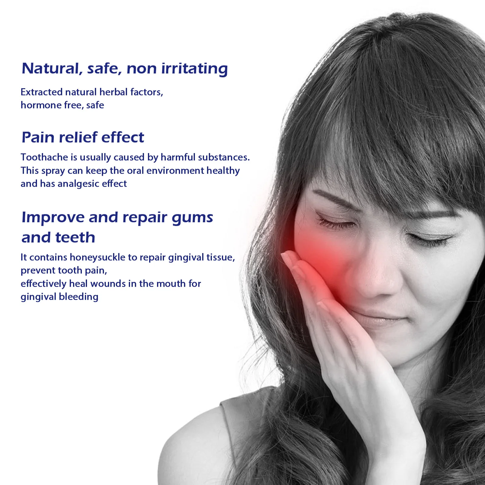 20ml Toothache Relief Spray Swollen Gums Periodontitis Relief Ointment Cavities Teeth Remove Antibacterials Oral Care