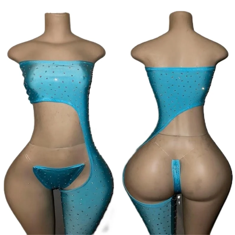 ELITES Luxury Sexy Girls Rhinestone Bikini Style Shiny exotic dancewear wholesale