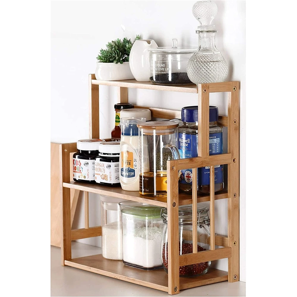 Compatible Expandable Wooden Bamboo Nespresso Coffee Pod Capsule Holder And Coffee Machine Stand With Drawer