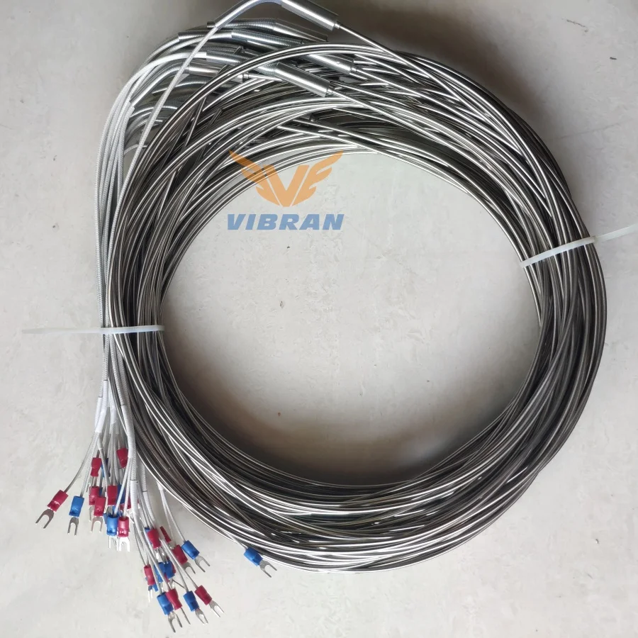 Измерение температуры термопары внутри нагревательной печи для стеклянной печи tamglass glaston