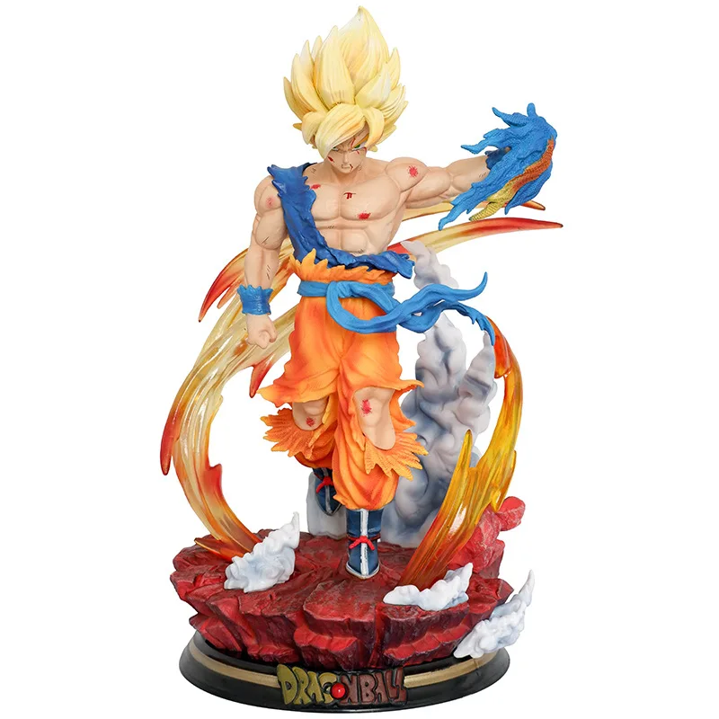 27 см дракон DBZ шарики Goku Tyrannosaurus Rex Super Saiyan Коллекционная модель куклы ПВХ аниме статуи игрушки