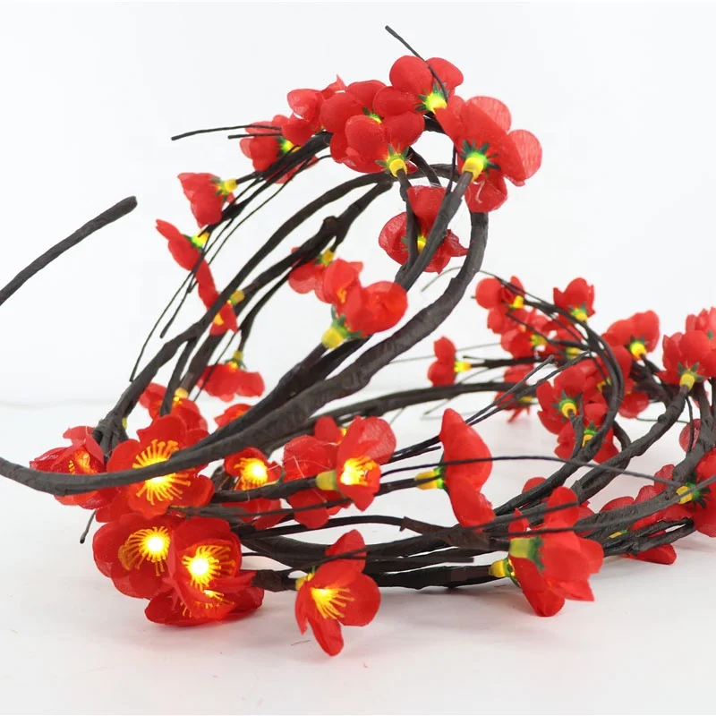 Super Soft Willow Twig Garland 6Ft Flexible Branch Light Home Party Wedding Holiday Christmas Decoration