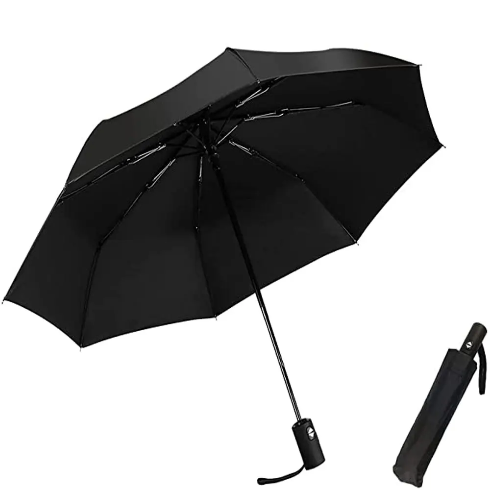 Wholesale good Quality Windproof Waterproof Auto Open Close Portable Folding Travel Xiaomi 3 Folding Umbrella with long handle